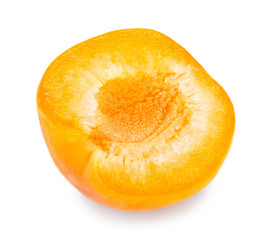 Fresh apricot isolated on white background