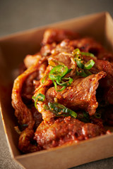 Take out Korean spicy stir fried pork 