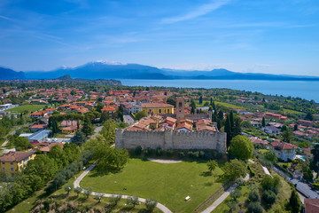 Fototapeta na wymiar Castello di Moniga Lake Garda, Italy.