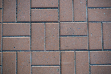 Texture of paving slabs overgrown with grass. Background image of a stratum stone