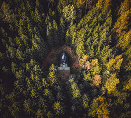 Church middle at the forrest