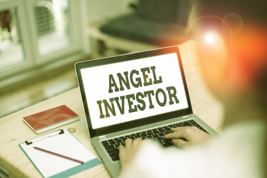 Handwriting Text Angel Investor. Conceptual Photo High Net Worth Individual Who Provides Financial Backing