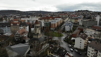 Stuttgart Germany Villa Berg skyline