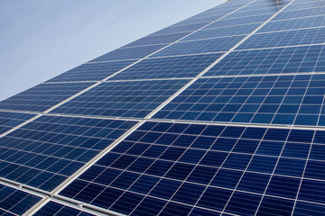 Obraz premium Solar panel, alternative electricity source, concept of sustainable resources, And this is a new system that can generate electricity more than the original, This's the sun tracking systems