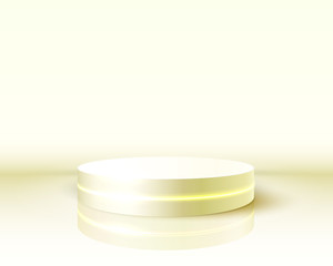 Yellow winners podium for business concepts, Podium object