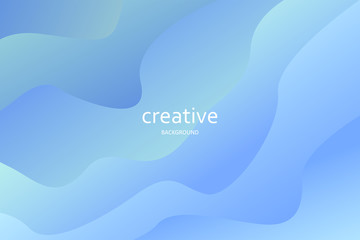 Creative background. Abstract fluids composition 2020 background trend.  Modern and trendy background color. Liquid, wavy, dynamic background, gradient color, flowing shapes,. Usable for landing page.