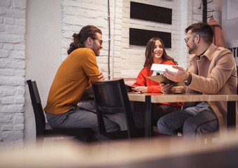 Young People Ordering Food in Fast Food Restaurant