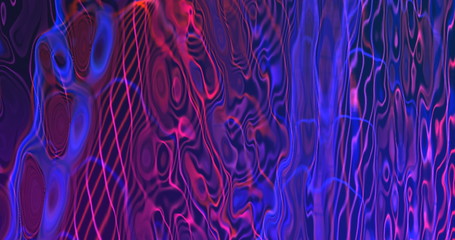 Animation Abstract Neon Liquid Wavy Background
