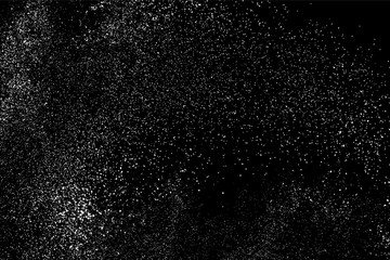 Fototapeta premium Grain abstract texture isolated on black background. Noise design element. Distress overlay textured. Vector illustration,eps 10.
