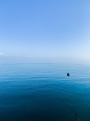 Blue sea and sky background