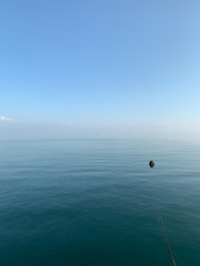 Fototapeta premium Blue sea and sky background