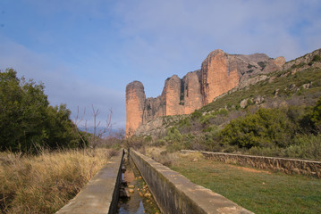 Fototapeta premium Mallos de Riglos Climbing Tourism Mountain