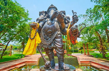 Ganesha in India garden, Rajapruek park, Chiang Mai, Thailand
