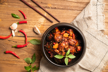 Three cups chicken dish