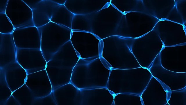 4K animated background imitating the effect of caustics from water at the bottom of the sea