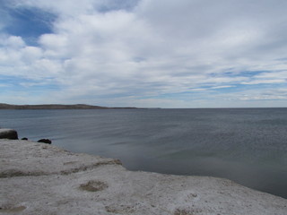 Partial view of Golfo Nuevo from Puerto Piramides