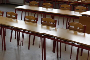 Interior of classroom