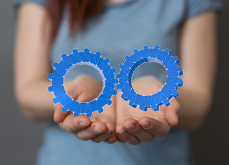 gear Technology setting concept background.