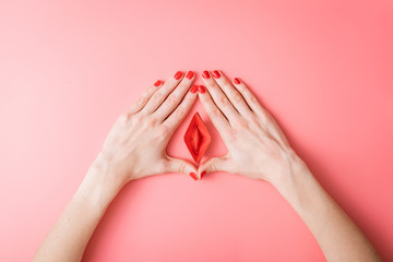 abstract image of a female vagina