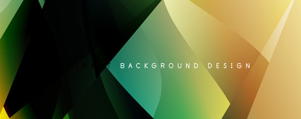 Obraz premium Wave liquid style lines with shadows and light on gradient background