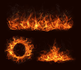 Flame design elements