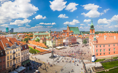 Fototapeta na wymiar View of Warsaw Old Town