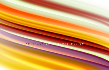 Abstract background - fluid color gradient waves, with dynamic motion line effect. Vector Illustration For Wallpaper, Banner, Background, Card, Book Illustration, landing page