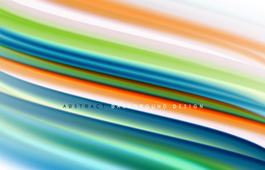 Abstract background - fluid color gradient waves, with dynamic motion line effect. Vector Illustration For Wallpaper, Banner, Background, Card, Book Illustration, landing page