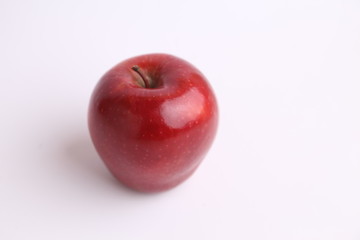 delicious and bright red apple