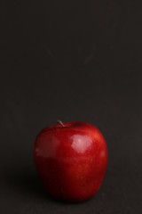 delicious and bright red apple