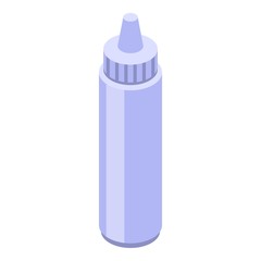 Glue office bottle icon. Isometric of glue office bottle vector icon for web design isolated on white background