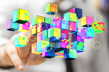 Cloud storage and Computing concept.