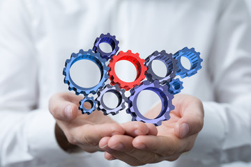 gear Technology setting concept background.