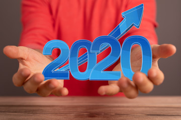 year 2020 business solution concept
