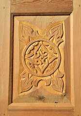 old wooden door detail on background