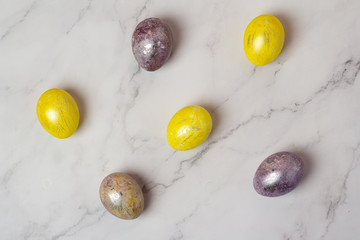 Easter eggs of different colors