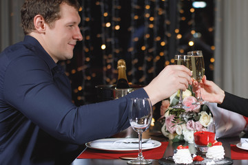 Romantic dinner for two in a chic restaurant