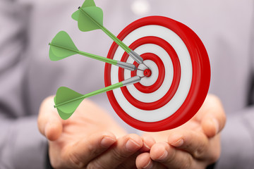  makes a dart throw on the target. The concept of persistence in business..