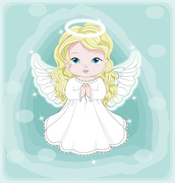 Christmas baby angel
