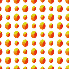 Colorful Easter egg seamless pattern. Hand drawing watercolor sketch on white background. Colorful illustration. Picture can be used in greeting cards, posters, flyers, banners, logo, further design