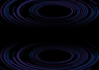 Dark blue purple circular lines abstract futuristic technology graphic design. HUD gear background. Vector illustration