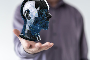 Mind, brain power and energy concept.