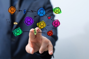 internet net and data digital concept.