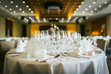 Tafel einer Hochzeit