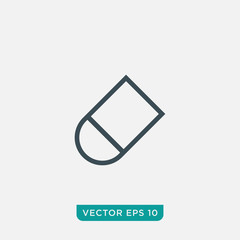 Eraser Icon Design, Vector EPS10