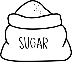 sugar icon, vector illustration