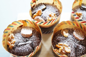 チョコレートブラウニーカップケーキ