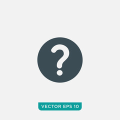 Question Icon Design, Vector EPS10