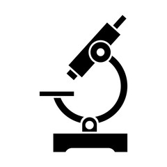 Microscope icon vector