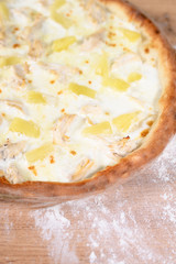 pizza with a variety of ingredients